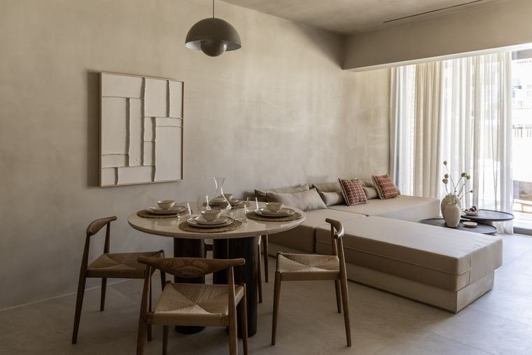 Aurelia dining table and sofa