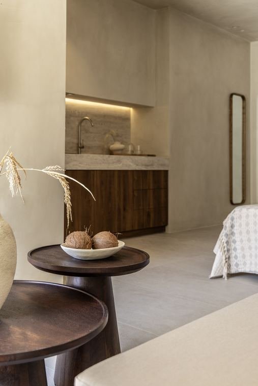 Fresh bread in the kitchenette nook