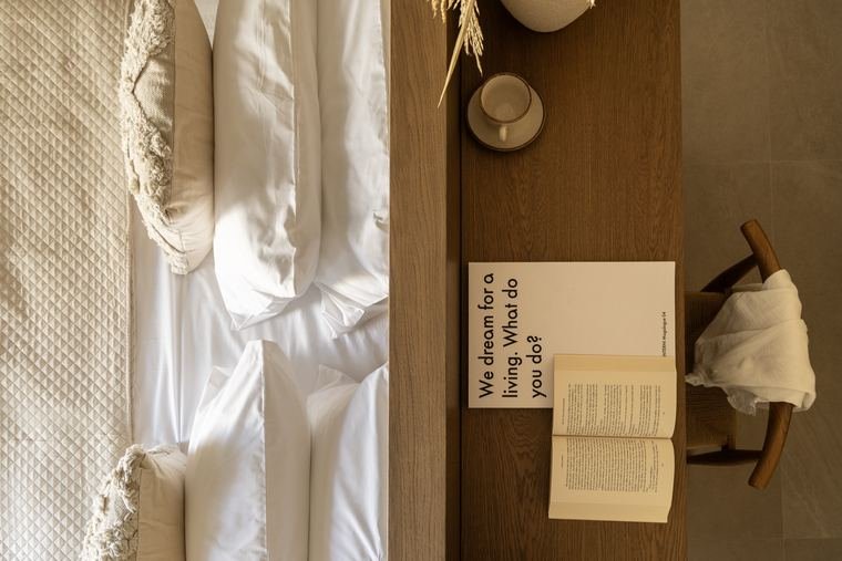Bathrobe laid out on the bed